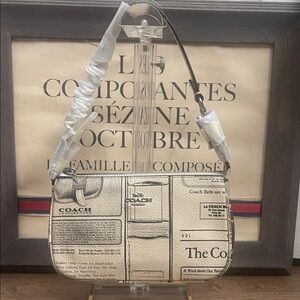 NWT! Coach Nolita 19 With Newspaper Print | shoulder bag